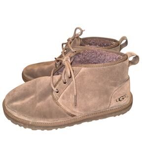UGG Neumel Classic Men’s Fur Lined Suede Lace Up Chukka Boots Chestnut size 11